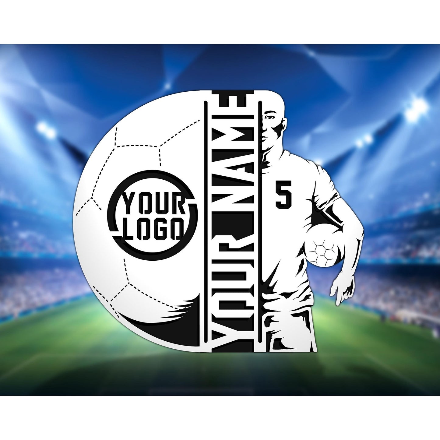 Soccer Stadium Series Personalized SOCCER Sign Customized Plaque 3 Designs Sports Gifts Team Gifts