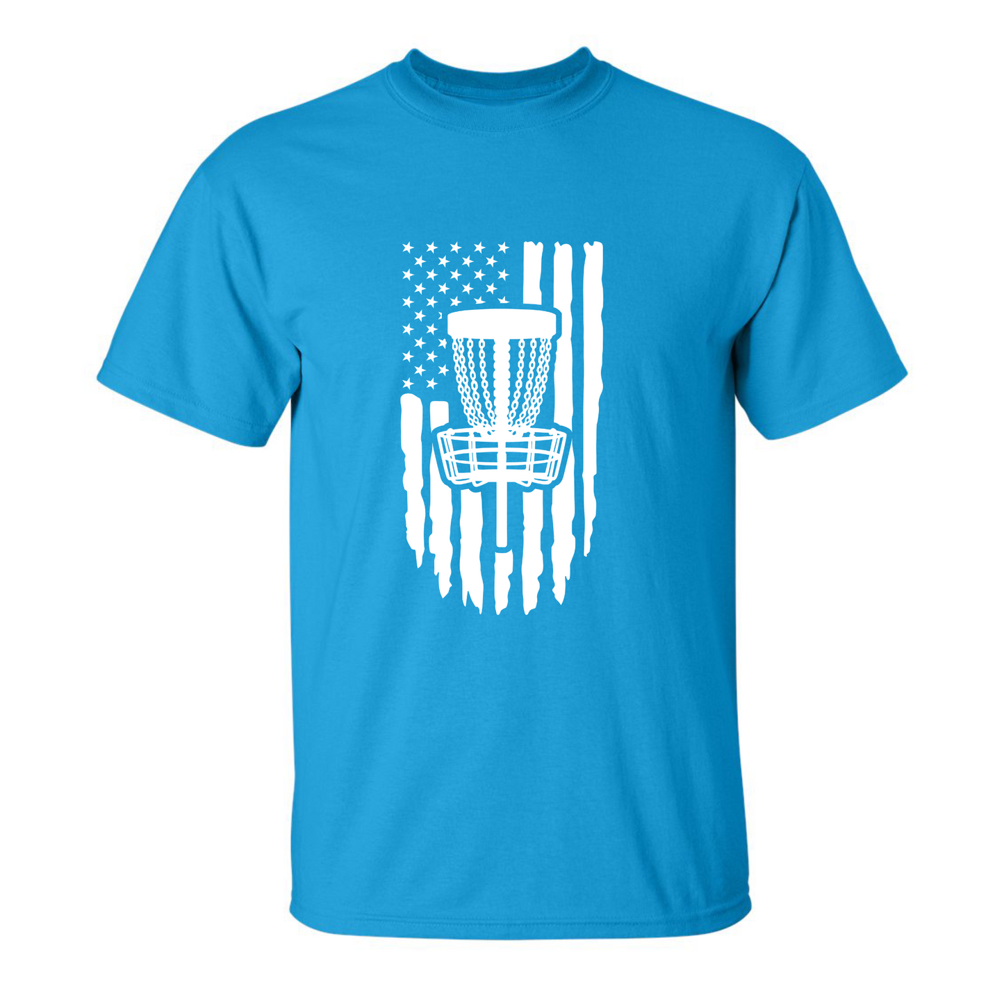 Disc Golf Shirt American Flag PATRIOTIC Discgolfing Discgolfer Graphic T-Shirt