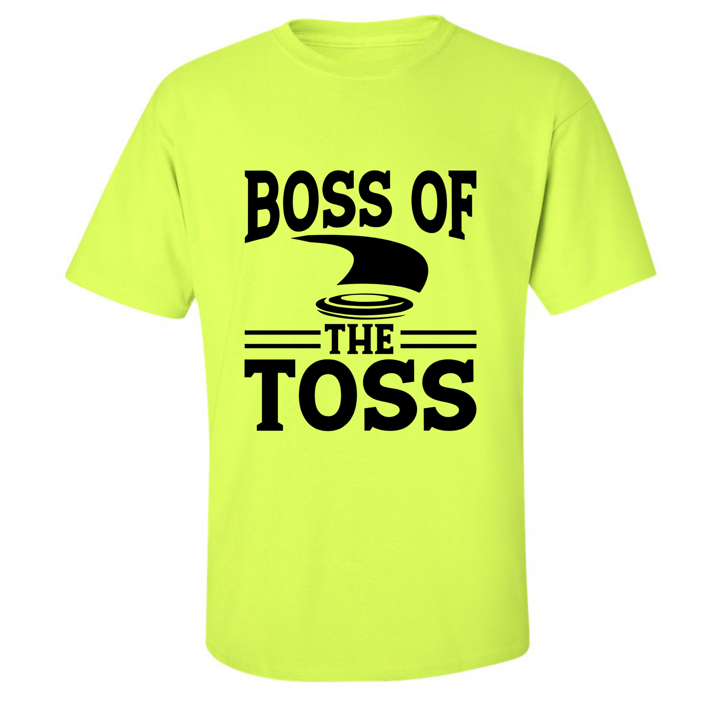 Disc Golf Shirt BOSS of the TOSS Mens Discgolfing Graphic T-Shirt