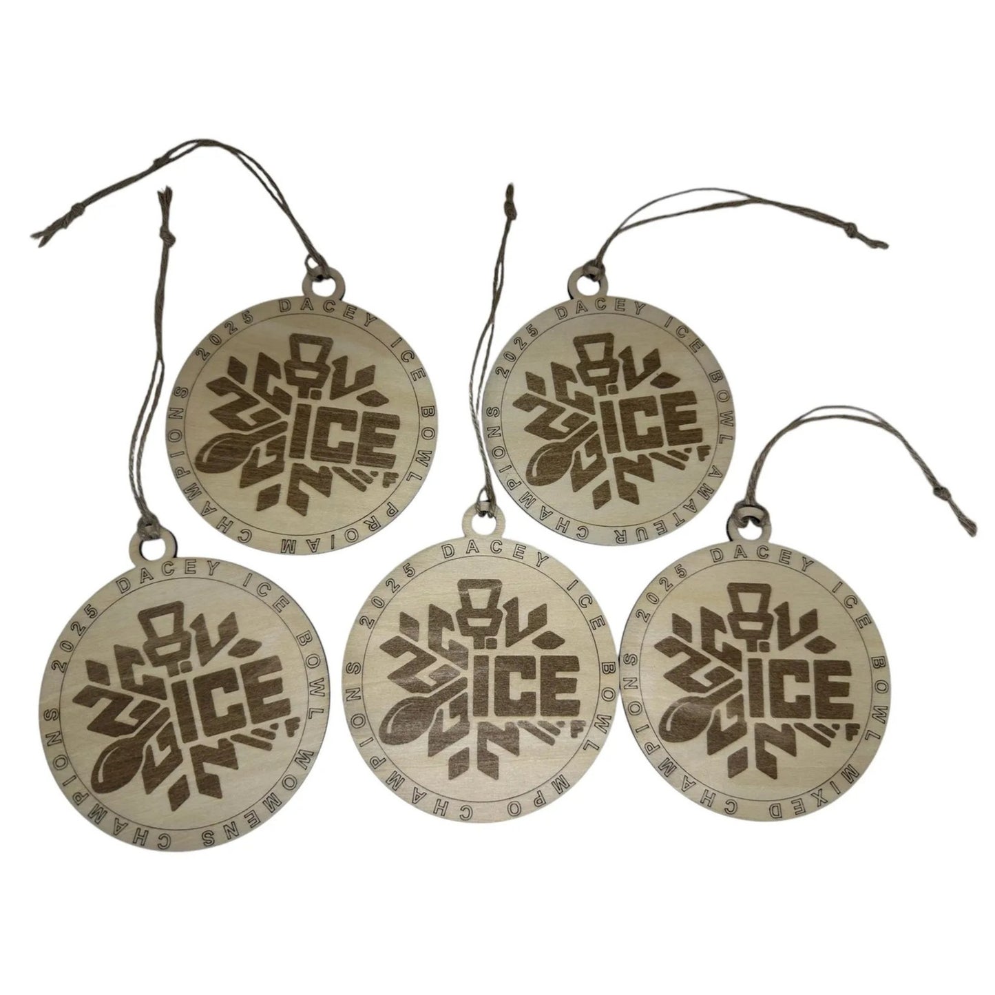 DISC GOLF Custom Mini Bag Tag Trophy Wood Discgolfer Personalized Laser Engraved Gift