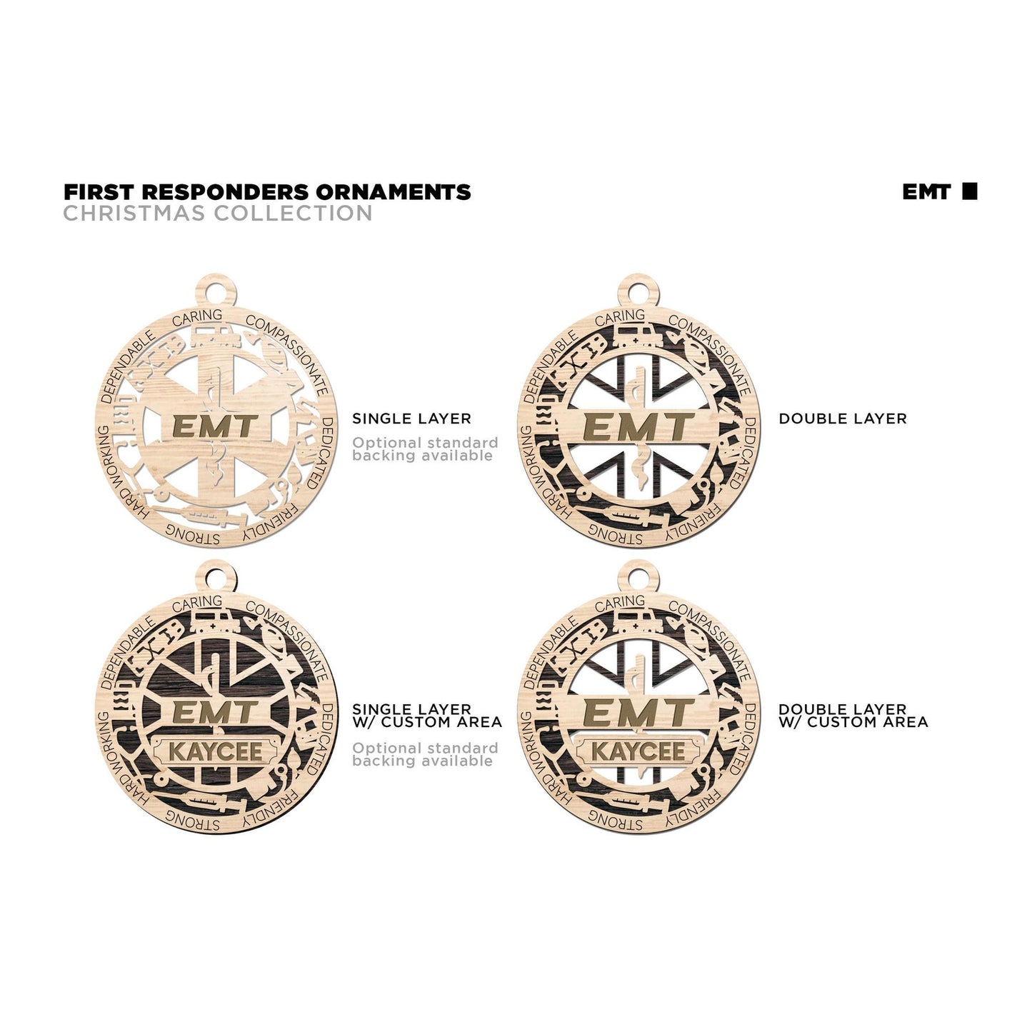 EMT Ornament Personalized First Responder Christmas Gift