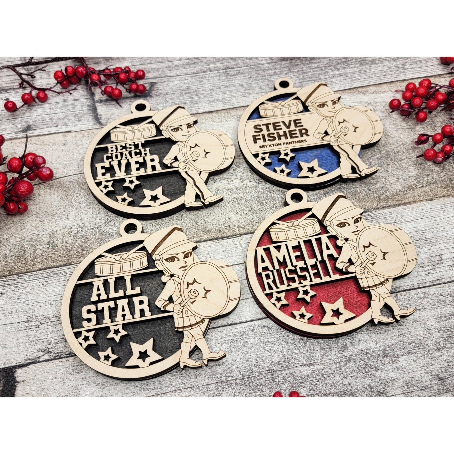 Personalized Animated MARCHING Band Ornaments Custom Christmas Gift