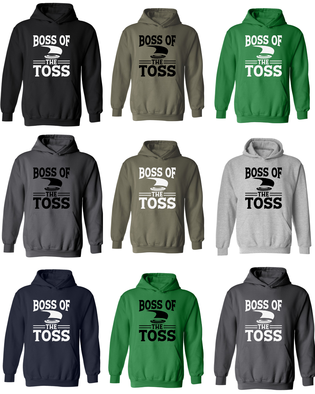 Disc Golf Funny Hoodie BOSS of The Toss Discgolfing Discgolfer Gift Sweatshirt