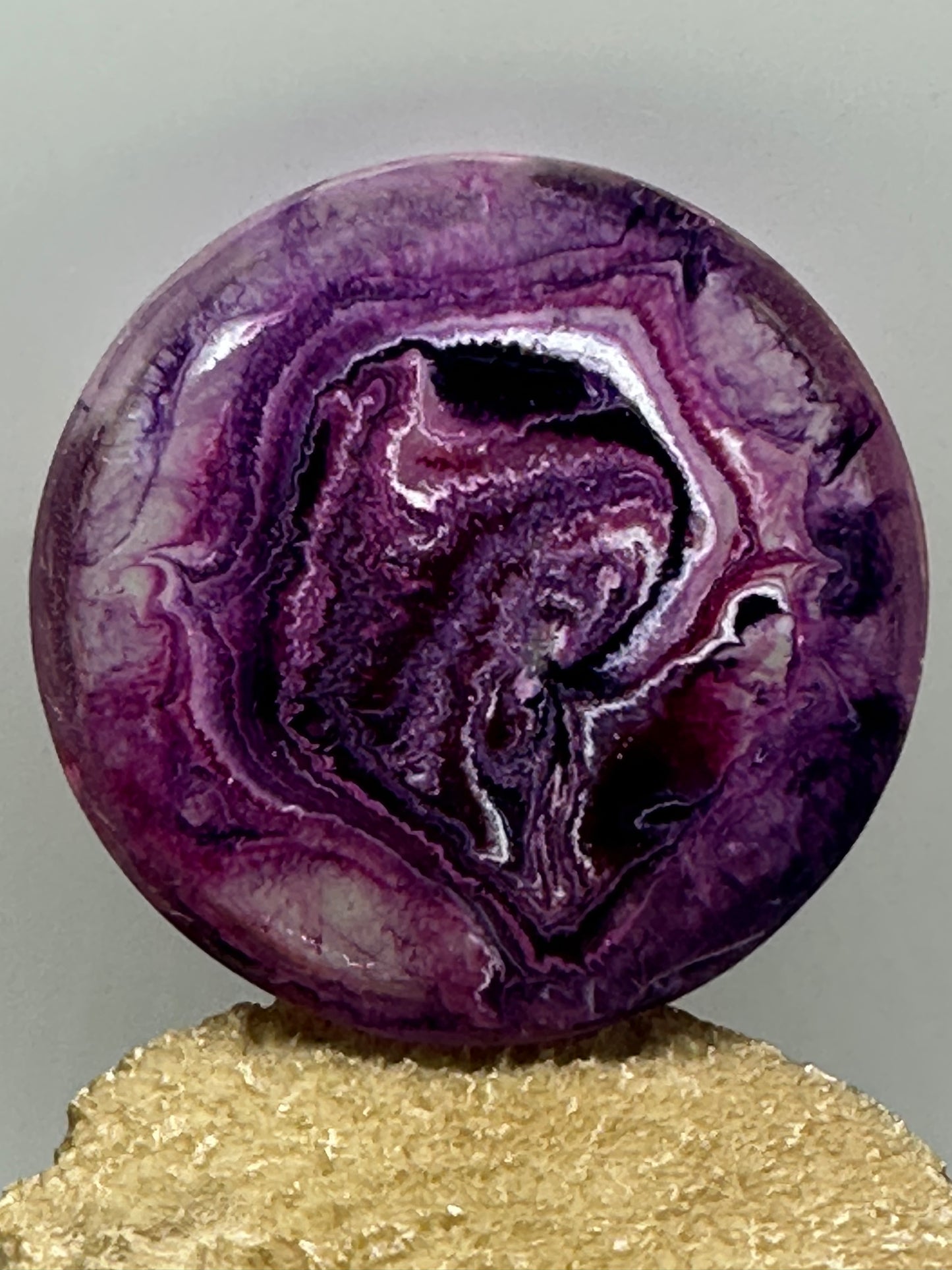 Disc Golf Mini Marker Custom Purple/Wht Basket Epoxy Resin One Of A Kind Mini