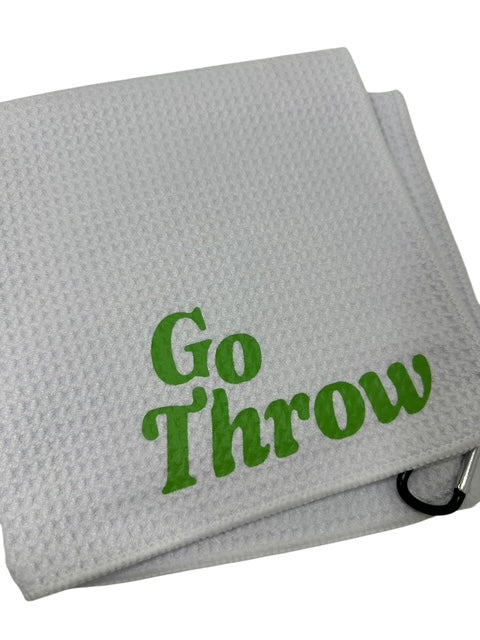 Custom Golf Towel Customized W/YOUR LOGO Vinyl Grommet Clip On CHOOSE COLOR/LOGO