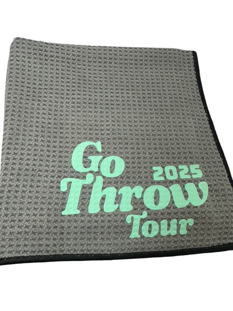 Custom Golf Towel Customized W/YOUR LOGO Vinyl Grommet Clip On CHOOSE COLOR/LOGO
