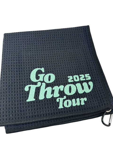 Custom Golf Towel Customized W/YOUR LOGO Vinyl Grommet Clip On CHOOSE COLOR/LOGO
