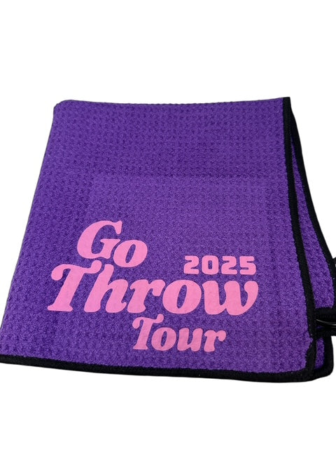 Custom Golf Towel Customized W/YOUR LOGO Vinyl Grommet Clip On CHOOSE COLOR/LOGO