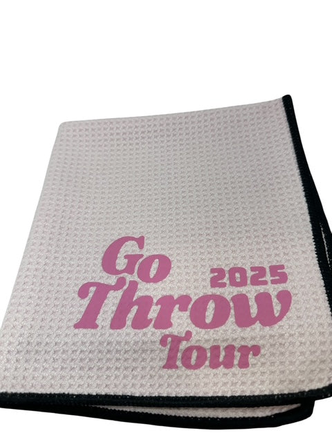 Custom Golf Towel Customized W/YOUR LOGO Vinyl Grommet Clip On CHOOSE COLOR/LOGO