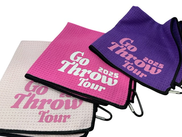 Custom Golf Towel Customized W/YOUR LOGO Vinyl Grommet Clip On CHOOSE COLOR/LOGO