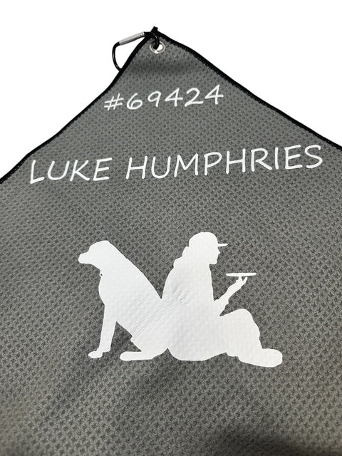 Custom Golf Towel Customized W/YOUR LOGO Vinyl Grommet Clip On CHOOSE COLOR/LOGO
