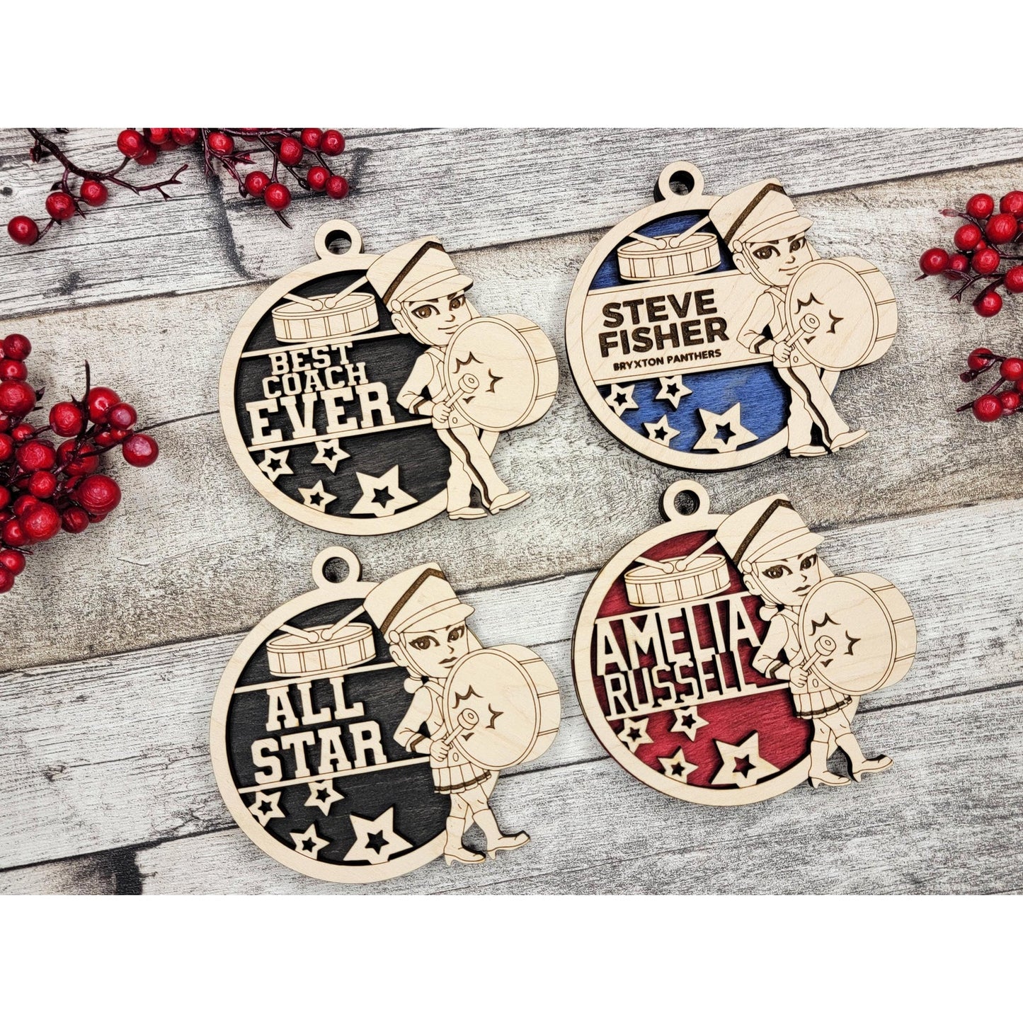 Personalized Animated MARCHING Band Ornaments Custom Christmas Gift