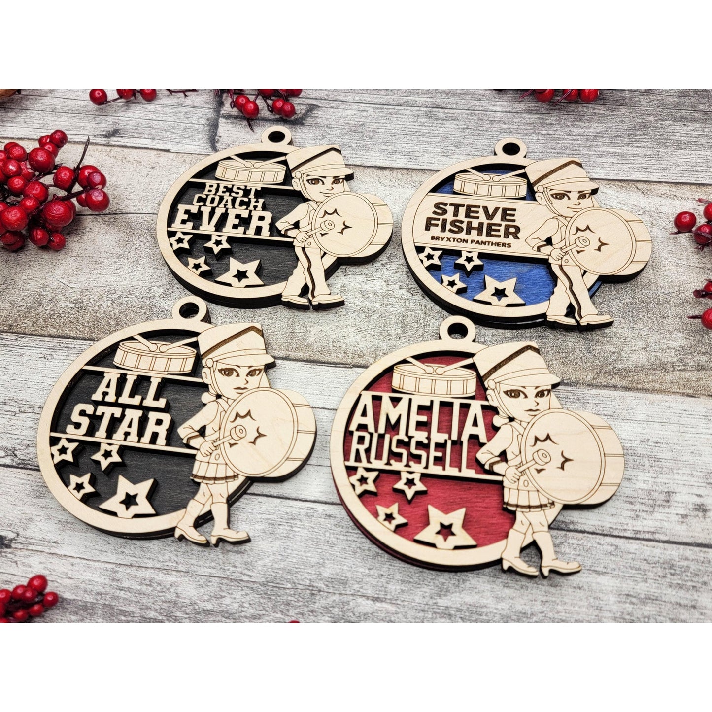 Personalized Animated MARCHING Band Ornaments Custom Christmas Gift