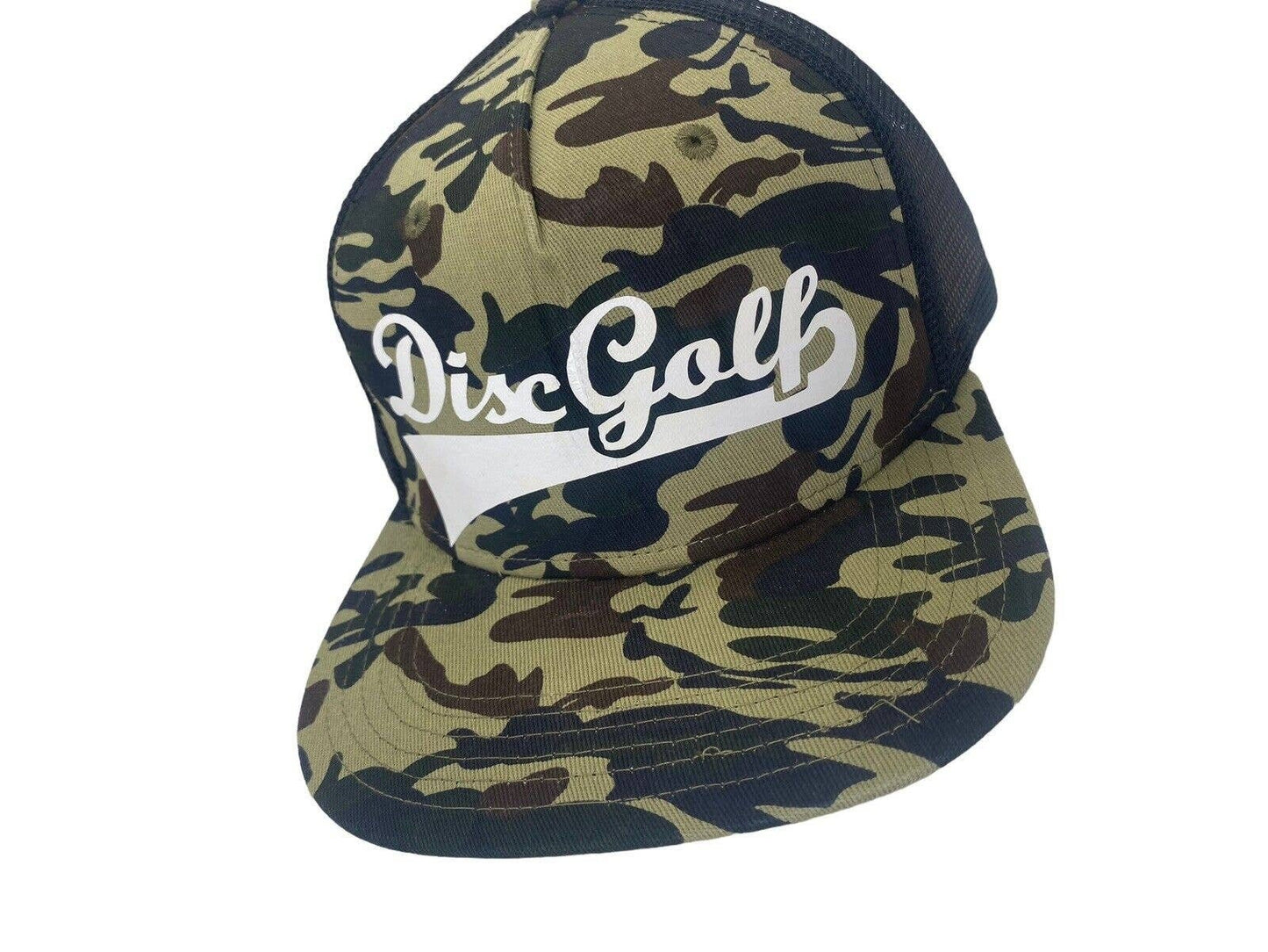 Disc Golf DISCGOLF BASEBALL Logo Hat Trucker Cap Snap Back Disc Golf Vinyl Logo