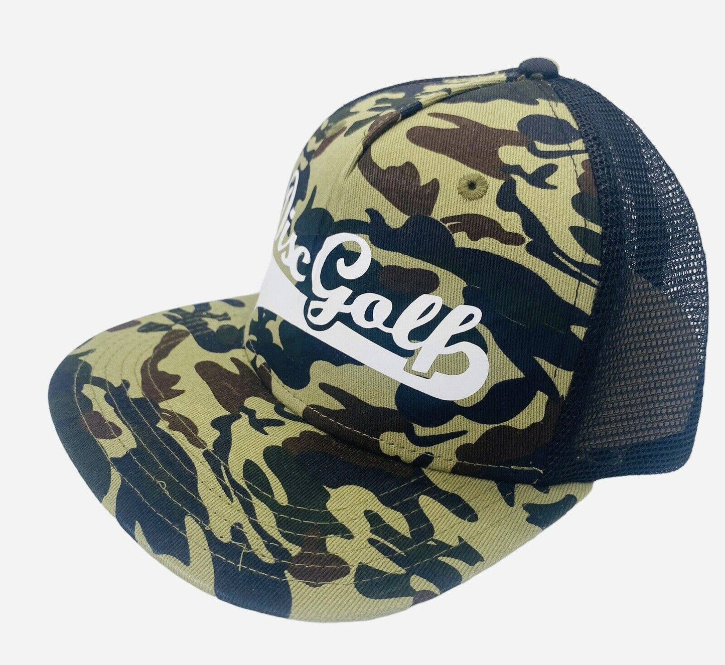 Disc Golf DISCGOLF BASEBALL Logo Hat Trucker Cap Snap Back Disc Golf Vinyl Logo