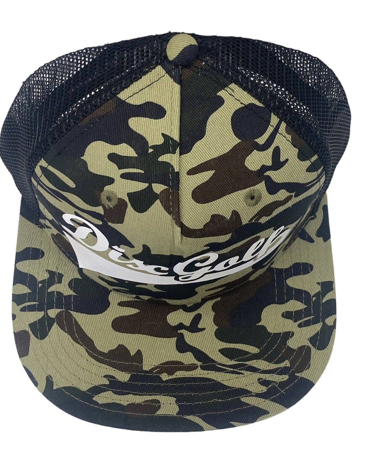 Disc Golf DISCGOLF BASEBALL Logo Hat Trucker Cap Snap Back Disc Golf Vinyl Logo