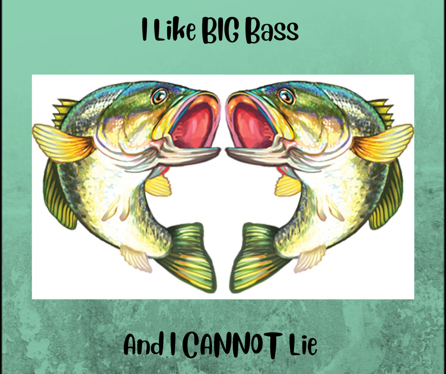 Fish Rectangle Gaming Mousepad 2 Bass Fish Jumping Mouse Pad Mat for Computer