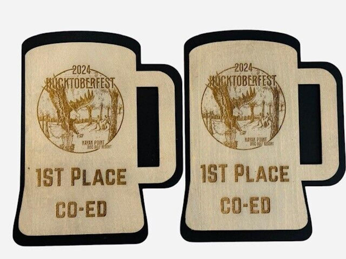 Custom Laser Engraved Wood Disc Golf Trophy, Gift Trophies, Discgolf Gifts