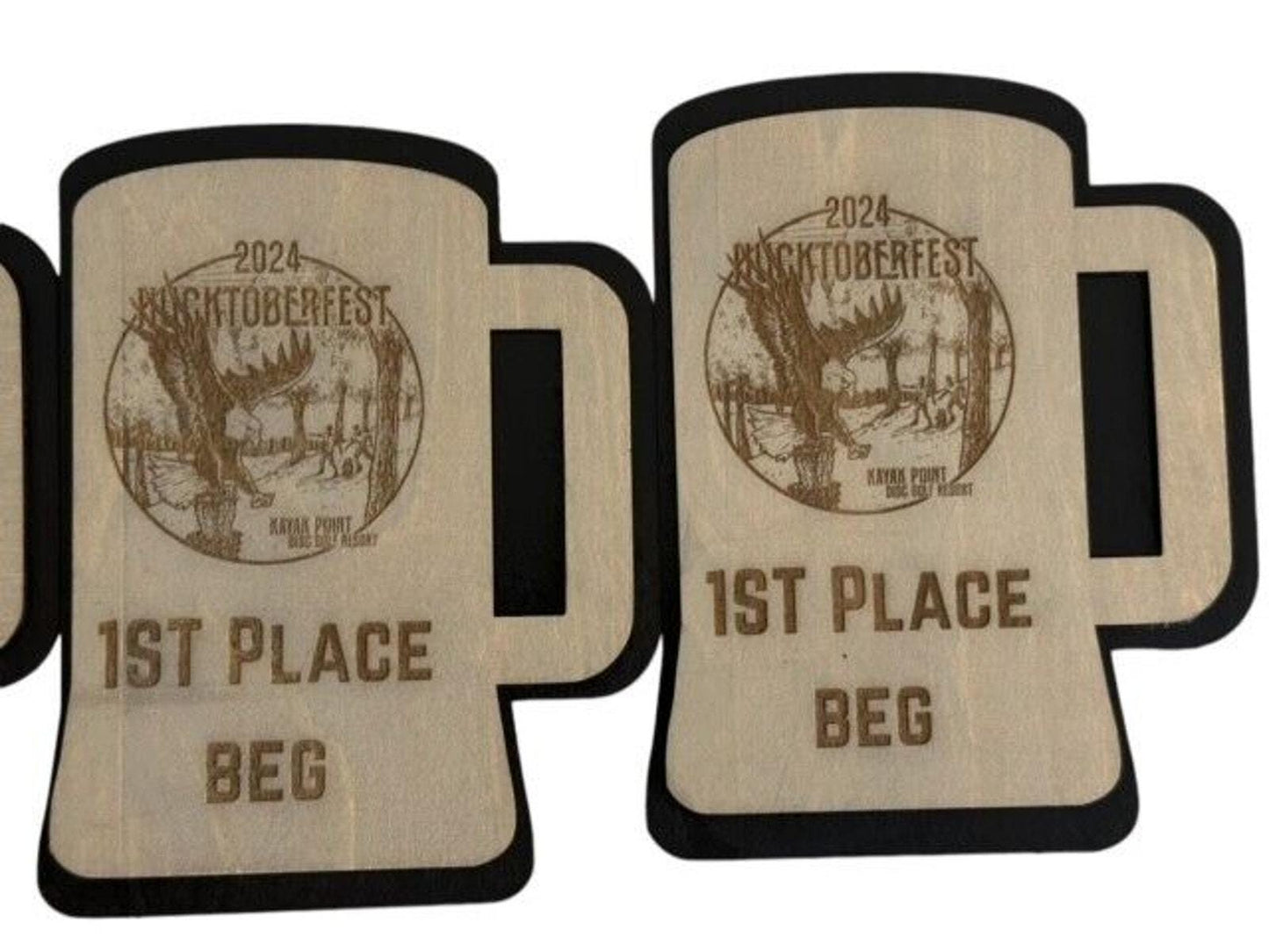 Custom Laser Engraved Wood Disc Golf Trophy, Gift Trophies, Discgolf Gifts