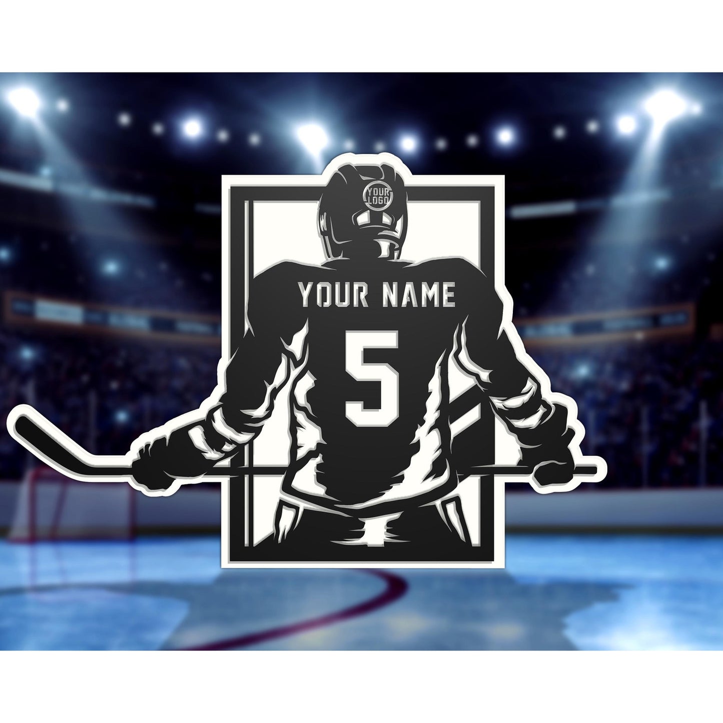 Hockey Stadium Series Personalized HOCKEY Sign Customized Plaque 3 Designs Sports Gifts Team Gifts