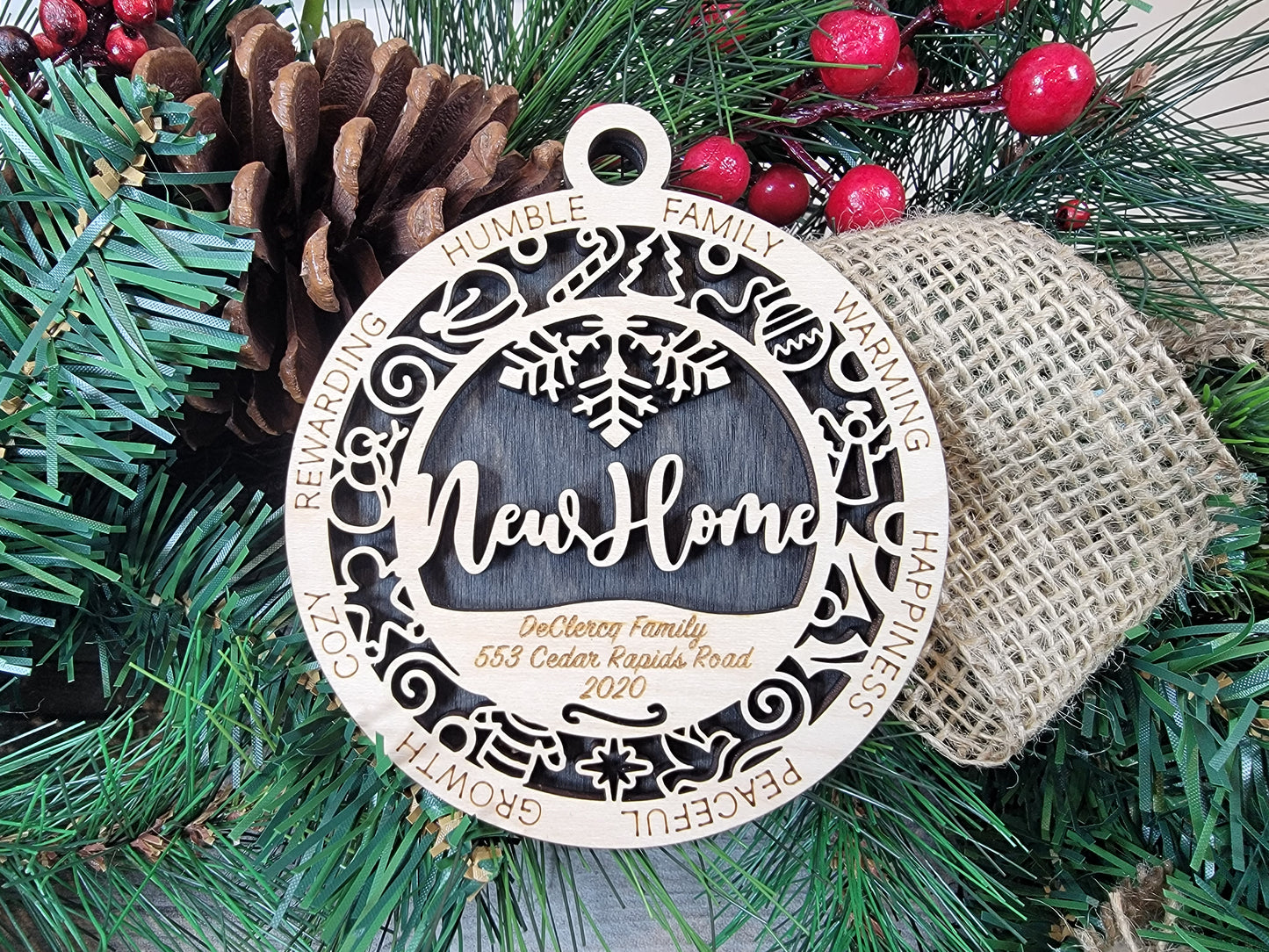 Personalized Christmas EVERYONE Ornaments Custom Name Gift