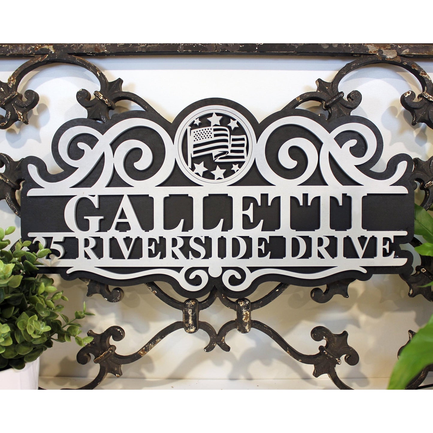 Everything ADDRESS Name Porch Sign 127 Different Changeable Icons Available