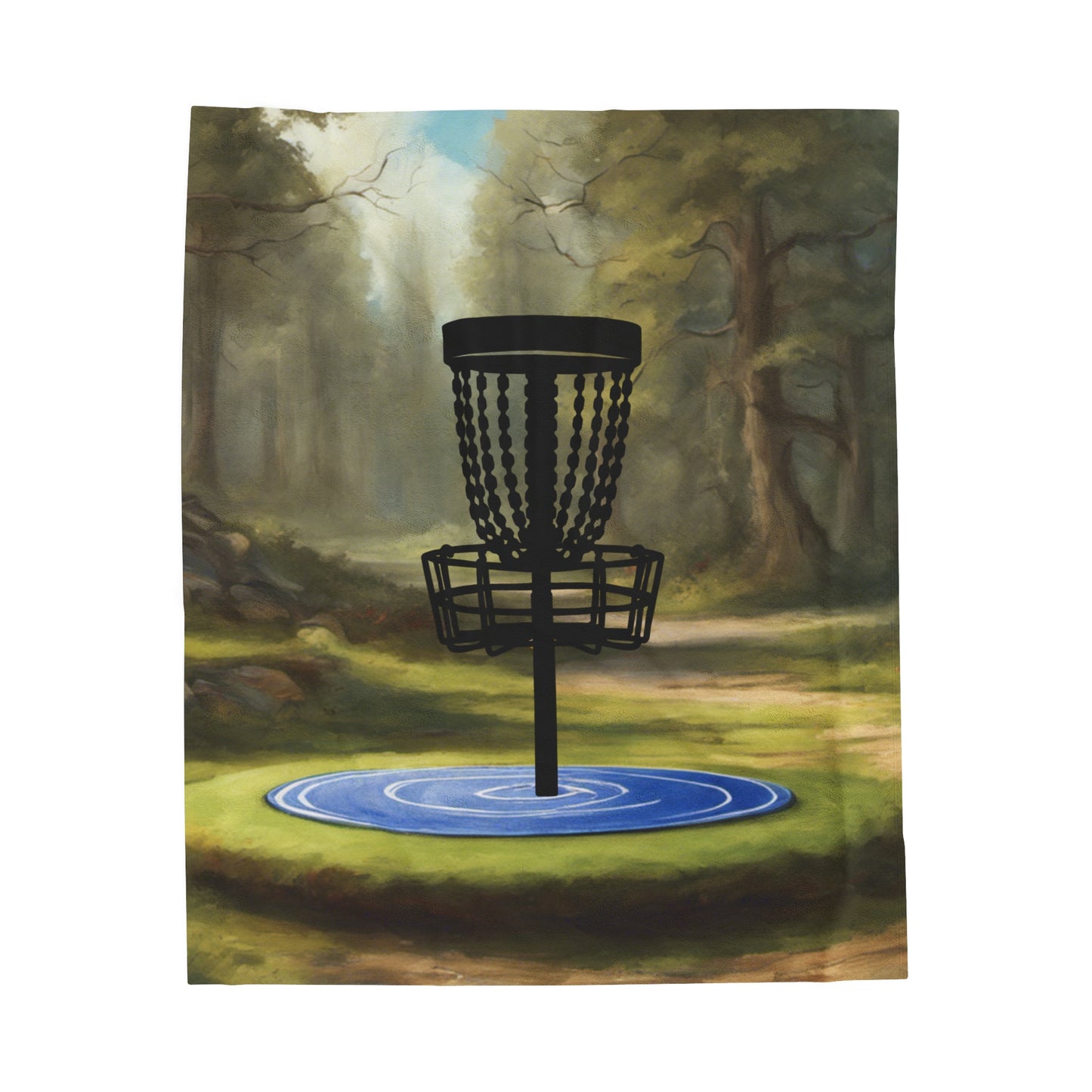 Disc Golf Disc Golf Tranquility Velveteen Plush Blanket Discgolf Gift