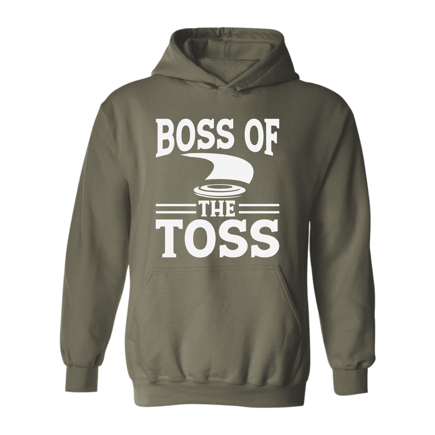 Disc Golf Funny Hoodie BOSS of The Toss Discgolfing Discgolfer Gift Sweatshirt