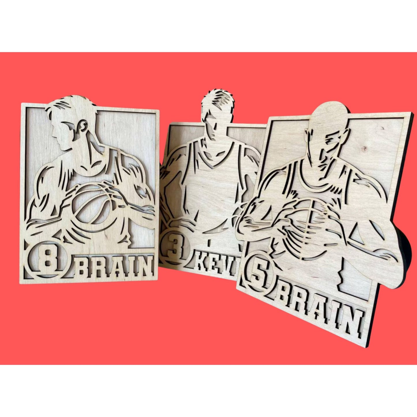 Personalized BASKETBALL Sign Laser Engraved Gift Custom Plaque Sports Trophy