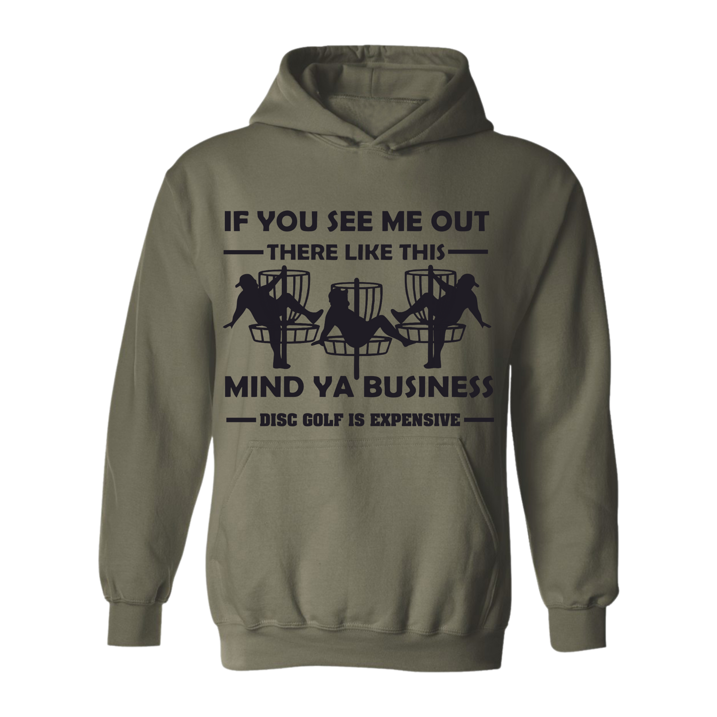Disc Golf Hoodie Discgolf Is Expensive Funny Man Stripper Mens Sweatshirt
