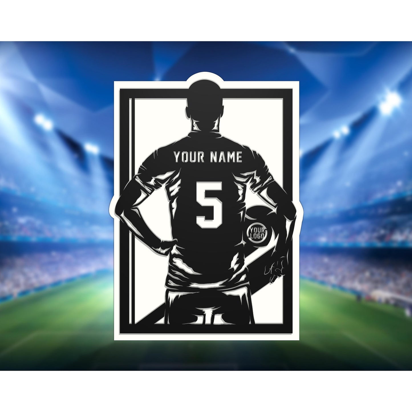 Soccer Stadium Series Personalized SOCCER Sign Customized Plaque 3 Designs Sports Gifts Team Gifts