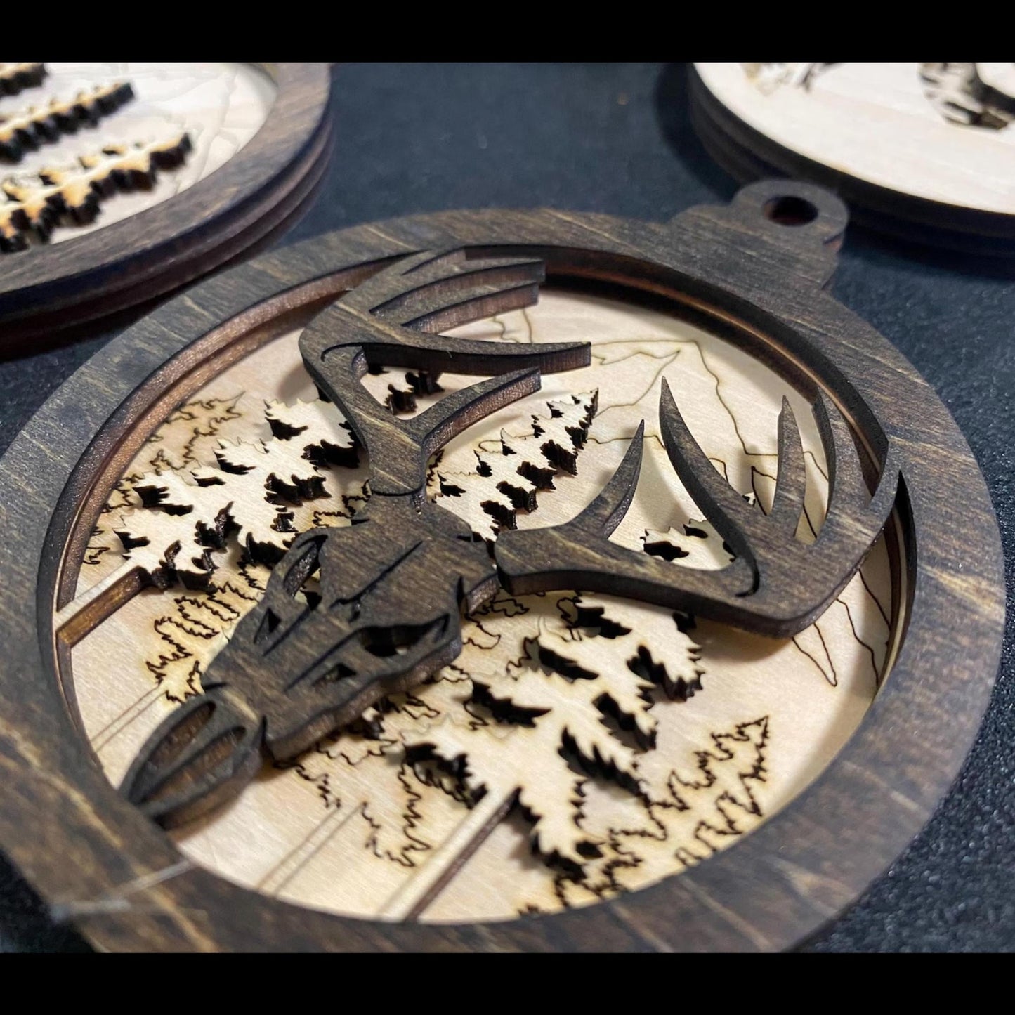 HUNTING Ornaments Bears Bow Duck Dog Skull Sasquatch Fox Hunter Christmas Gift