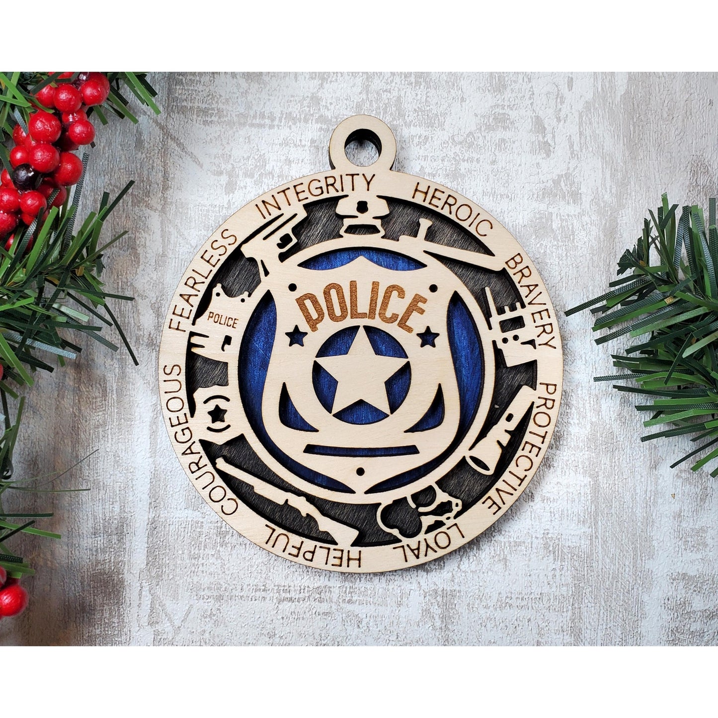 POLICE Ornament Personalized First Responder Christmas Gift