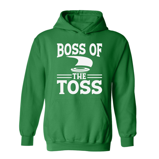 Disc Golf Funny Hoodie BOSS of The Toss Discgolfing Discgolfer Gift Sweatshirt