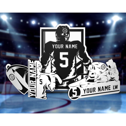 Hockey Stadium Series Personalized HOCKEY Sign Customized Plaque 3 Designs Sports Gifts Team Gifts