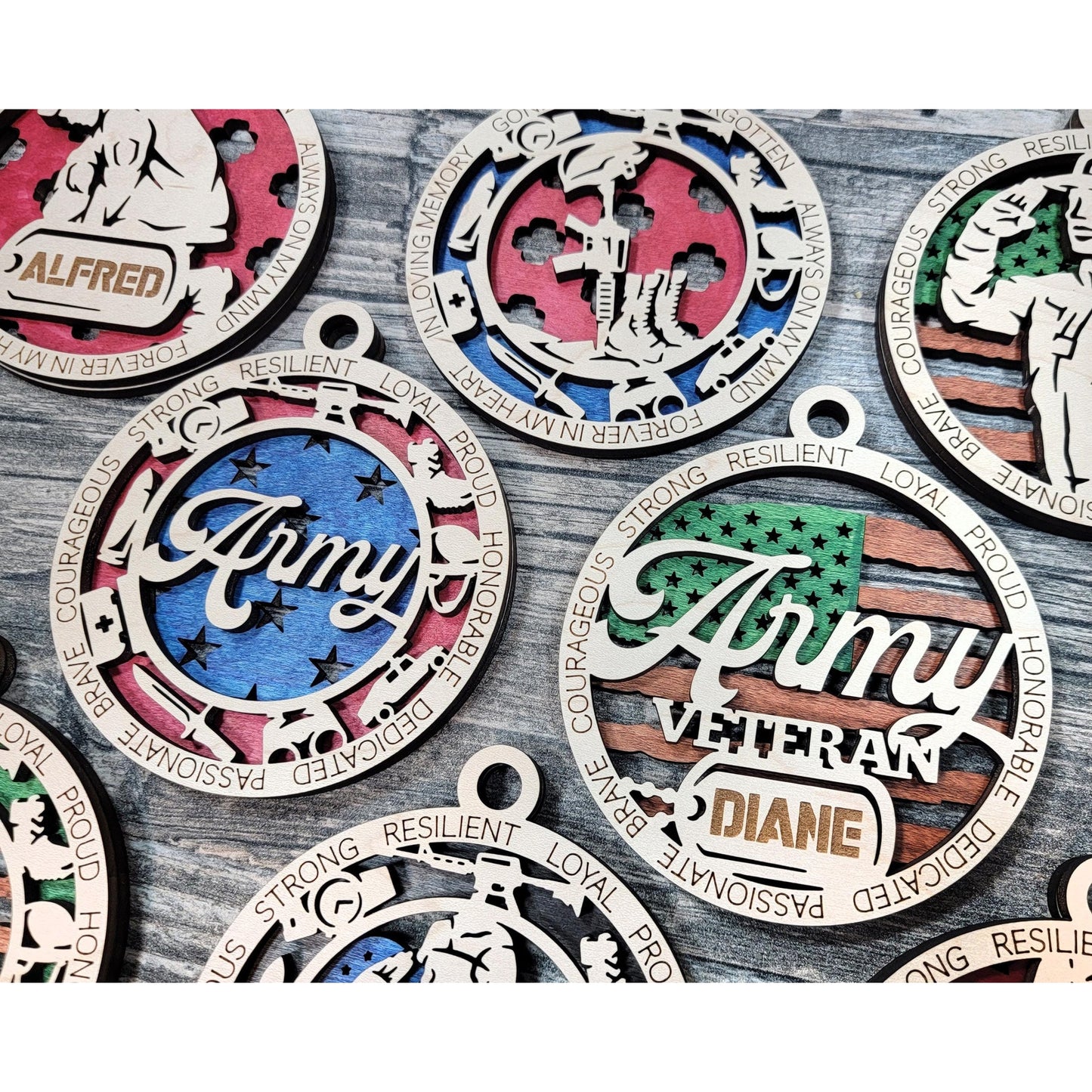 Army Ornament Christmas Custom Military Veteran Personalized Gifts