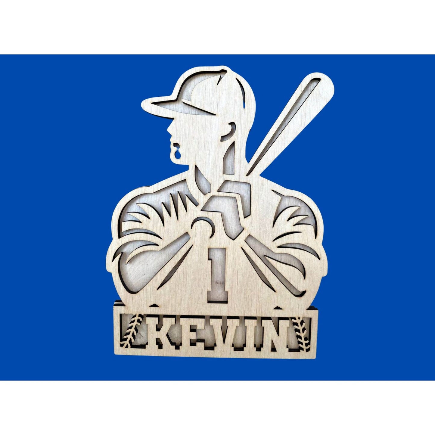 Personalized BASEBALL Sign Laser Engraved Gift Custom Plaque Sports Trophy