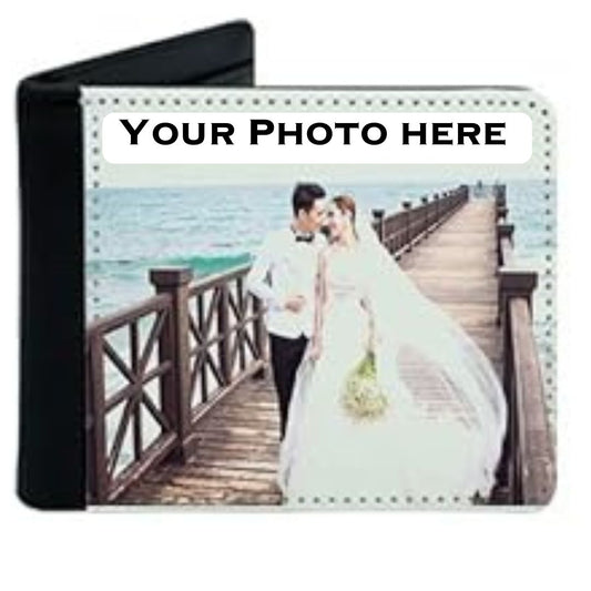 Custom Wedding PHOTO Sublimated Design Bi-Fold Wallet Gift 