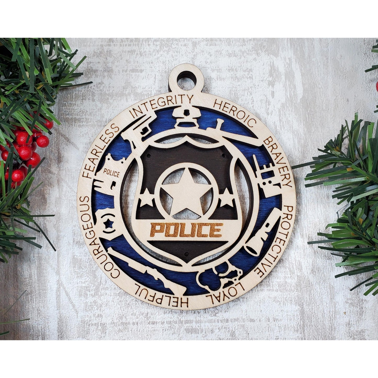 POLICE Ornament Personalized First Responder Christmas Gift