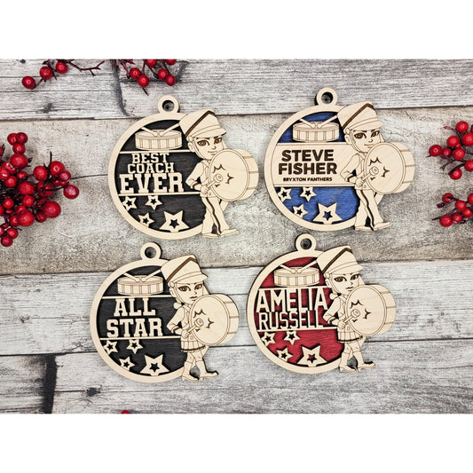 Personalized Animated MARCHING Band Ornaments Custom Christmas Gift