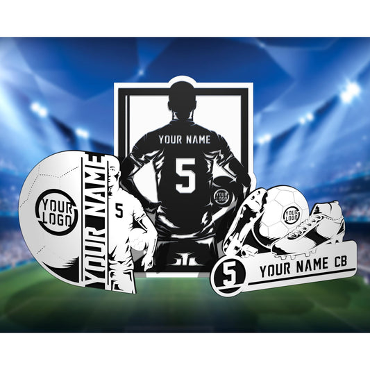 Soccer Stadium Series Personalized SOCCER Sign Customized Plaque 3 Designs Sports Gifts Team Gifts