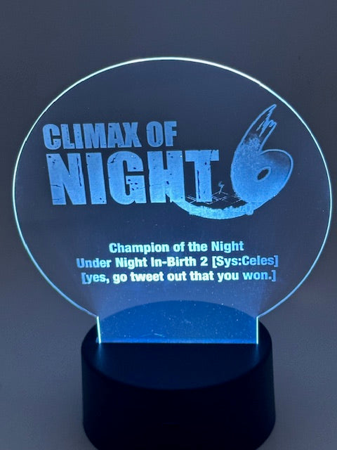 Custom Laser Engraved LED 3D Nightlight Trophy, Gift Trophies, Personalized Gifts