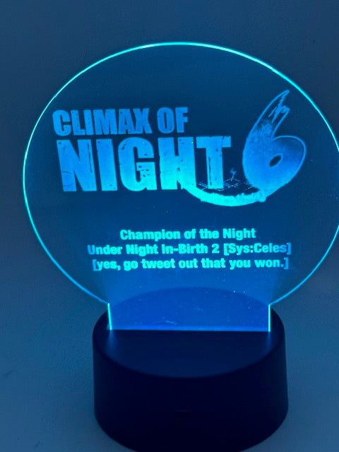 Custom Laser Engraved LED 3D Nightlight Trophy, Gift Trophies, Personalized Gifts