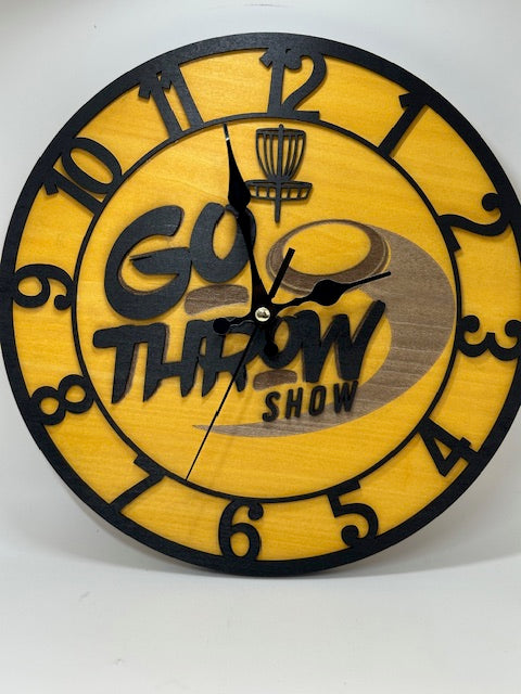 Clock CUSTOMIZED W/YOUR LOGO Wall Clock Custom Gift Hanging Art