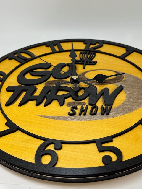 Clock CUSTOMIZED W/YOUR LOGO Wall Clock Custom Gift Hanging Art