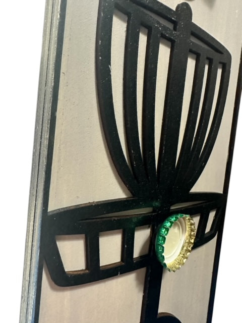 Disc Golf PERSONALIZED Magnetic Basket Bottle Opener Wall Mount Discgolfer Gift