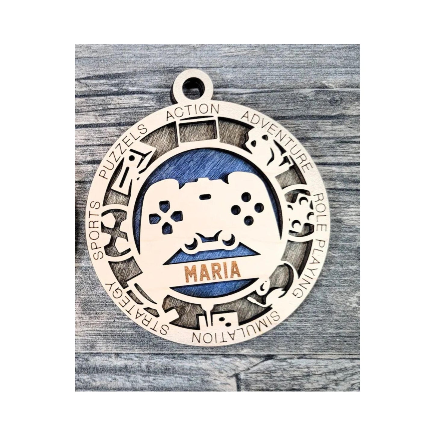 Personalized GAMER GAMING Ornament Custom Name Gift