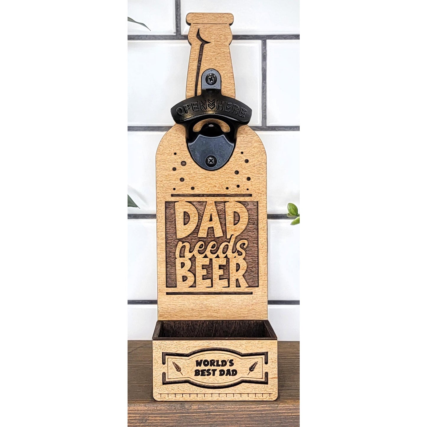 FOOTBALL Dad Loud Proud Custom Bottle Opener Sports Dad Wall Mounted Gift