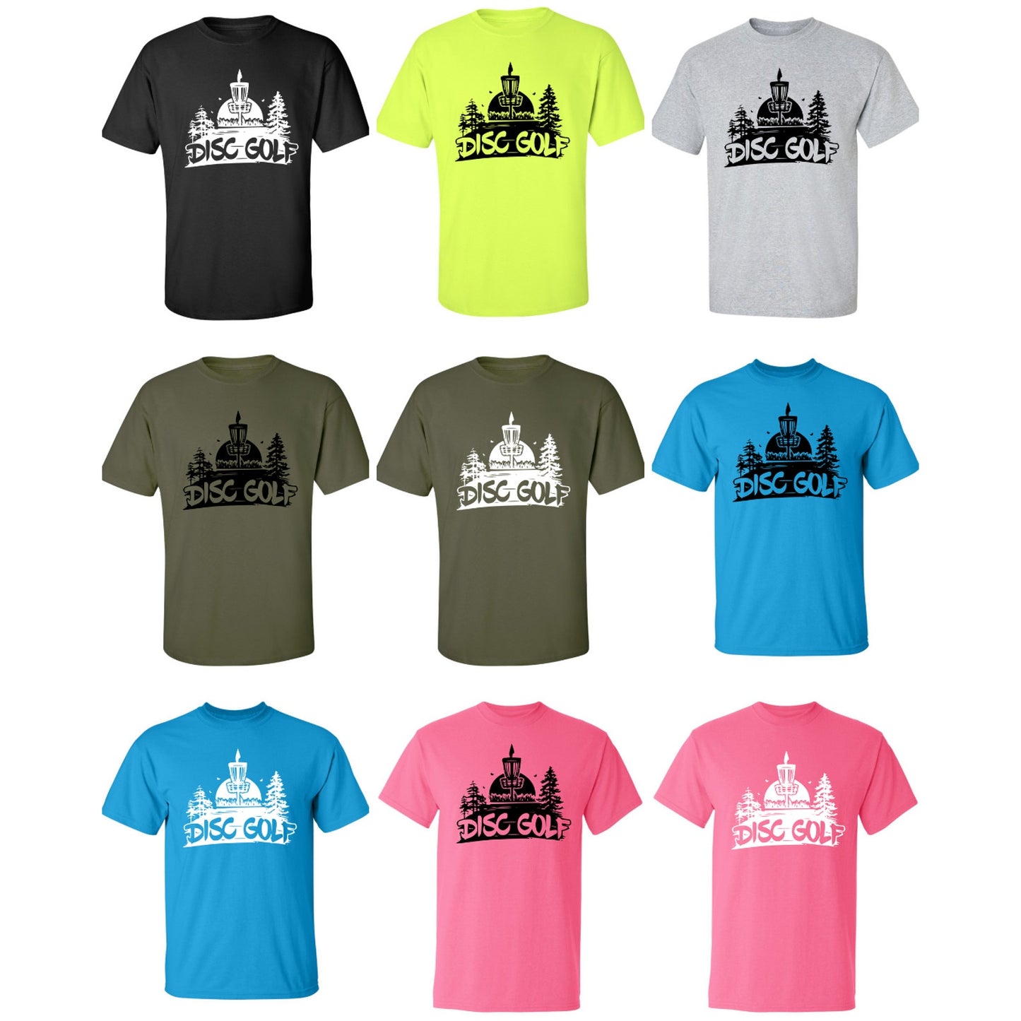 Disc Golf T Shirt DISCGOLF SUNSET Discgolfer Discgolfing Shirt