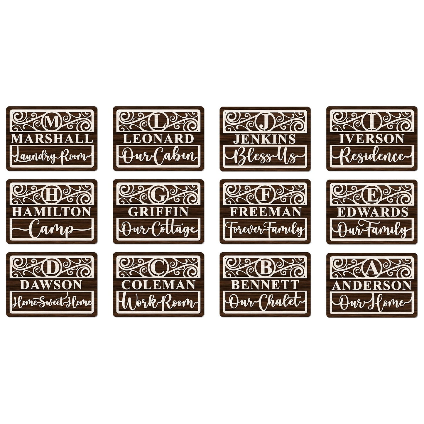 Everything Season RECTANGLE Wood Sign 30 Sign Options 127 Different Icon Options